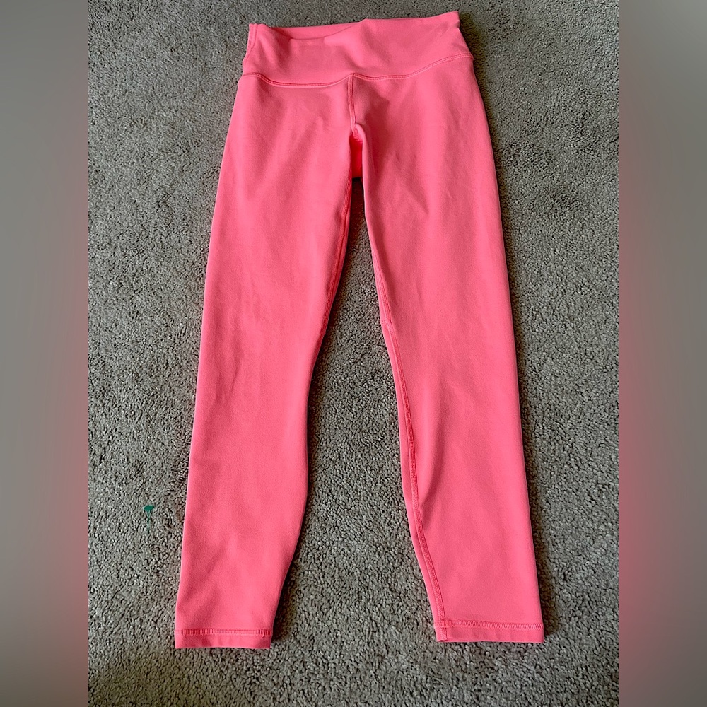Bright power hold pink Fabletics athletic leggings size s-m